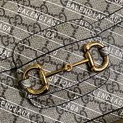 Gucci X Balenciaga Horsebit 1955 Shoulder Bag 602204 Size 25.5 x 18 x 6 cm - 4