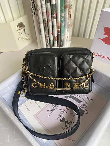 Chanel Camera Shoulder Bag Size 20.5 cm