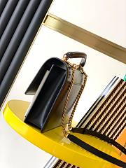 YSL Sunset Handbag Black/White 634723 Size 25 x 18 x 5 cm - 5