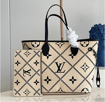 Louis Vuitton LV Neverfull Handbag M46040 Size 31 x 28 x 14 cm
