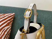 Valentino Calfskin Large LOGO Bucket Bag White 1122 Size 20x19x12 cm - 6