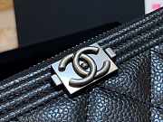 Chanel Boy Zippy Wallet Black 19 cm - 3