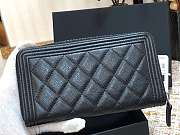 Chanel Boy Zippy Wallet Black 19 cm - 5