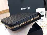 Chanel Boy Zippy Wallet Black Gold Hardware - 4