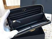 Chanel Boy Zippy Wallet Black Gold Hardware - 5