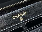 Chanel Boy Zippy Wallet Black Gold Hardware - 2