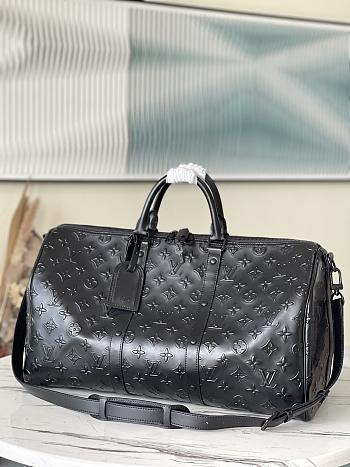 Louis Vuitton LV Keepall Bandoulière Black M57963 Size 50 x 29 x 23 cm