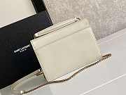 YSL Sunset Handbag White Size 19 x 14 x 5.5 cm - 5