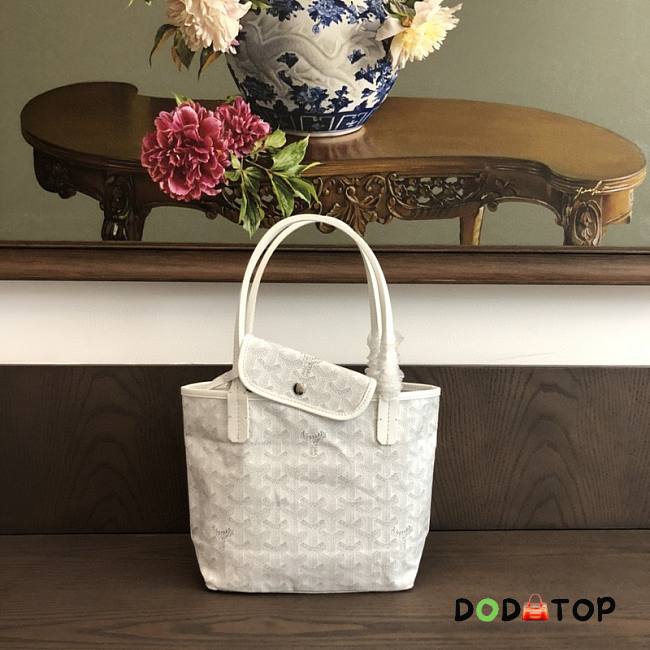 Goyard Shopping 30 Zipper White Bag - 1