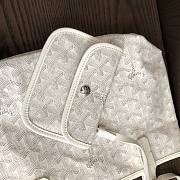 Goyard Shopping 30 Zipper White Bag - 3