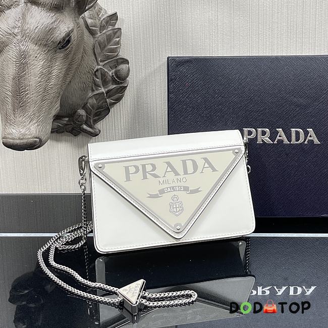 Prada Messenger Bag White Size 9.5 x 3.5 x 17 cm - 1