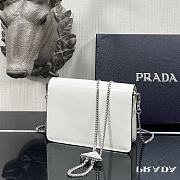 Prada Messenger Bag White Size 9.5 x 3.5 x 17 cm - 3