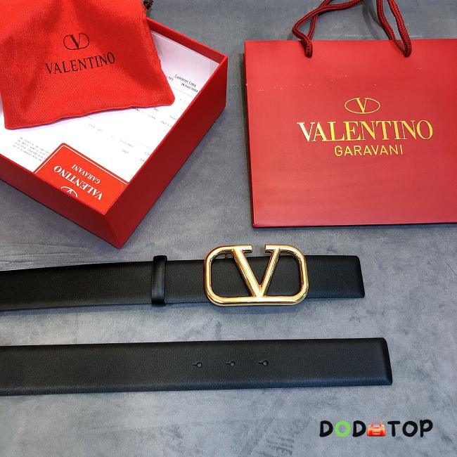 Valentino Belt Black 2 Face 4cm - 1
