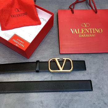 Valentino Belt Black 2 Face 4cm