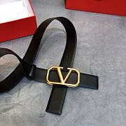 Valentino Belt Black 2 Face 4cm - 6
