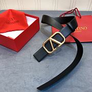Valentino Belt Black 2 Face 4cm - 3