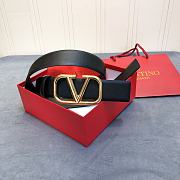 Valentino Belt Black 2 Face 4cm - 2