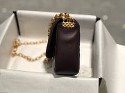 Chanel Retro Gold Coin Chain Flap Bag Red Size 14 x 17.5 x 6 cm - 3