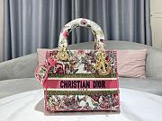 Dior Lady D-Lite Bag Butterfly Embroidery Size 24 x 20 x 11 cm - 1