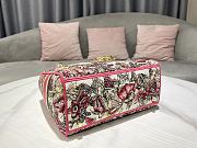 Dior Lady D-Lite Bag Butterfly Embroidery Size 24 x 20 x 11 cm - 2