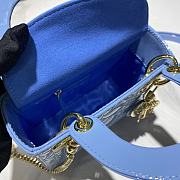 Dior Lady Mini Original Blue Size 17 cm - 6