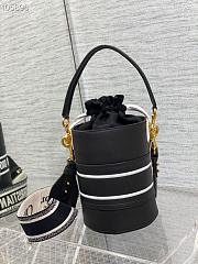 Dior Embossed Bucket Bag 9  - 2