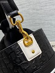Dior Embossed Bucket Bag 9 Black - 3