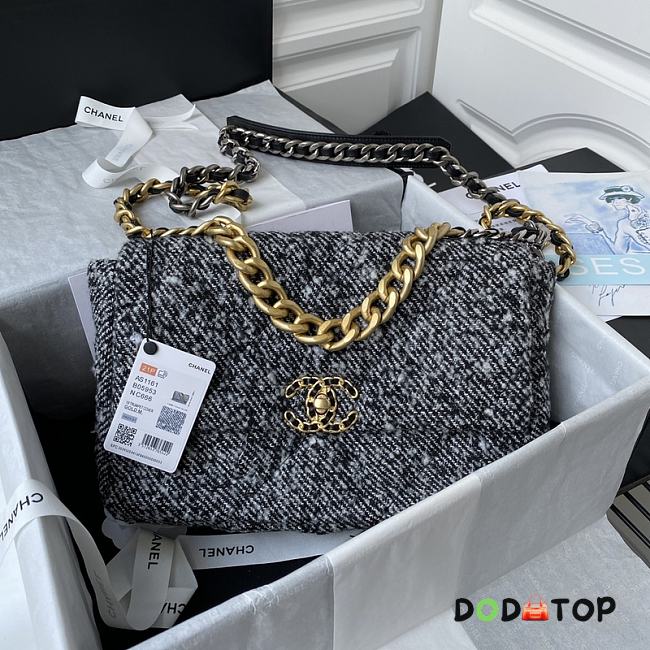 Chanel Flap Bag Woolen Size 30 cm - 1