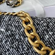 Chanel Flap Bag Woolen Size 30 cm - 4