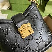 Gucci Small GG Shoulder Bag Black Size 25 x 21 x 9 cm - 4