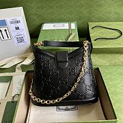 Gucci Small GG Shoulder Bag Black Size 25 x 21 x 9 cm - 3