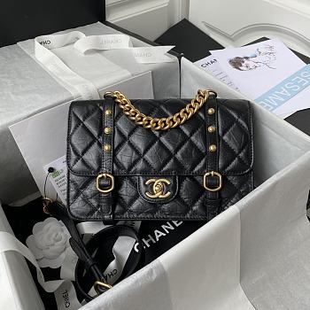 Chanel Flap Bag Black Size 17 x 25 x 8 cm