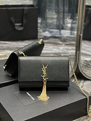 YSL Kate Chain Bag Black 354119 Size 24 x 14.5 x 5 cm - 1