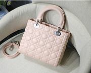 Lady Dior Handle Bag Pink Size 24 cm - 4