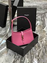YSL Le 5 À 7 Hobo Bag Pink 657228 Size 25 x 14 x 6 cm - 3