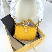 Fendi Shoulder Bag Yellow Size 11×6.5×2.5 cm - 5