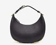 Fendi Fendigraphy Small leather bag Black Size 24.5 cm - 3
