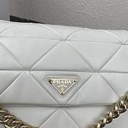 Prada Shoulder Bag White 1BD291 Size 28 x 18 x 7.5 cm - 2
