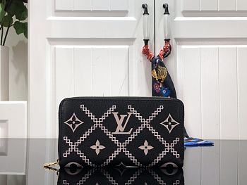 Louis Vuitton LV Wallet Black Size 19.5x10.5x2.5 cm