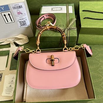 Gucci Handbag Pink Size 21 x 15 x 7 cm