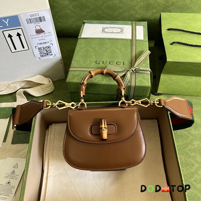 Gucci Handbag Brown Small Size 17 x 12 x 7.5 cm - 1