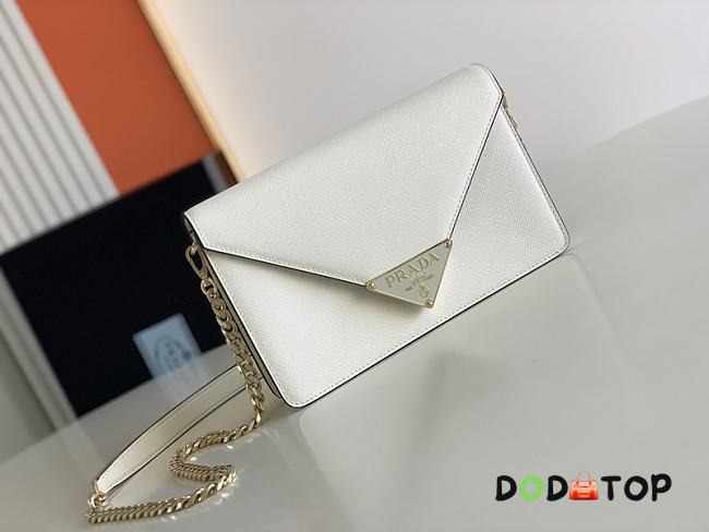 Prada Shoulder Bag White Size 21.5x14x4 cm - 1