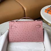 Hermes Kelly Mini Pink Size 22 cm - 6