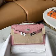 Hermes Kelly Mini Pink Size 22 cm - 5