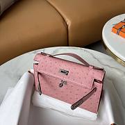 Hermes Kelly Mini Pink Size 22 cm - 2
