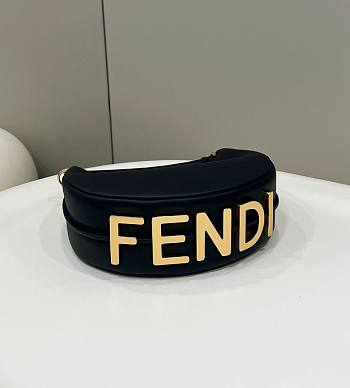 Fendi Fendigraphy leather bag Black Size 29 x 24.5 x 10 cm