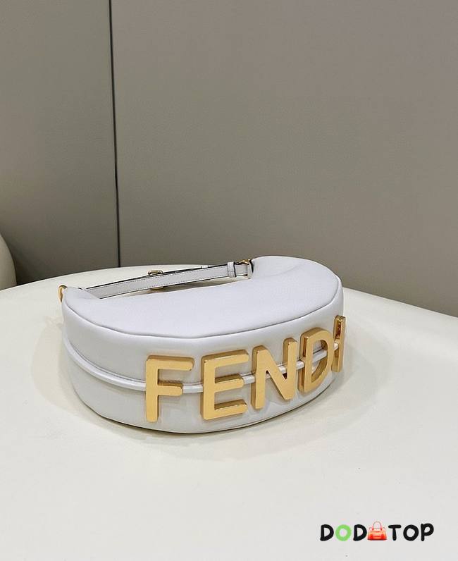 Fendi Fendigraphy leather bag White Size 29 x 24.5 x 10 cm - 1