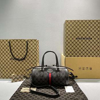 Gucci x Balenciaga Bucket Bag Black 2295 Size 24.4 x 11.9 x 11.9 cm