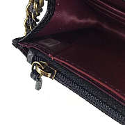 Chanel boy woc black caviar leather in gold & silver hardware Size 19 x 12 cm - 2