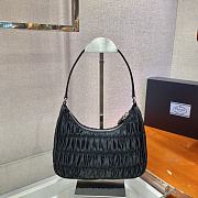 Prada Hobo Underarm Bag Black 1NE204 Size 22 x 14 x 6 cm - 2